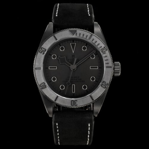 Tudor Bi Wan Black Warrior Back Transparent Watch