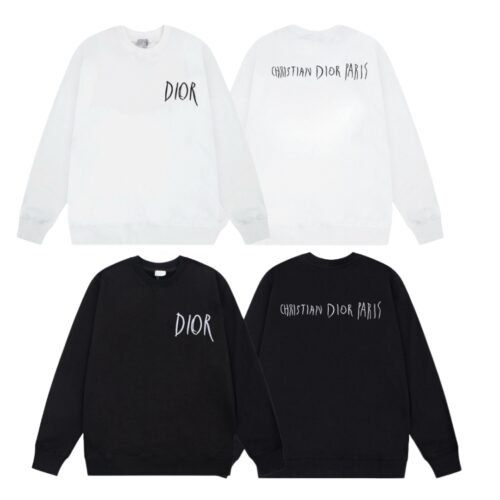 Dior 2025 Autumn/Winter Round Neck Hoodie Classic Print