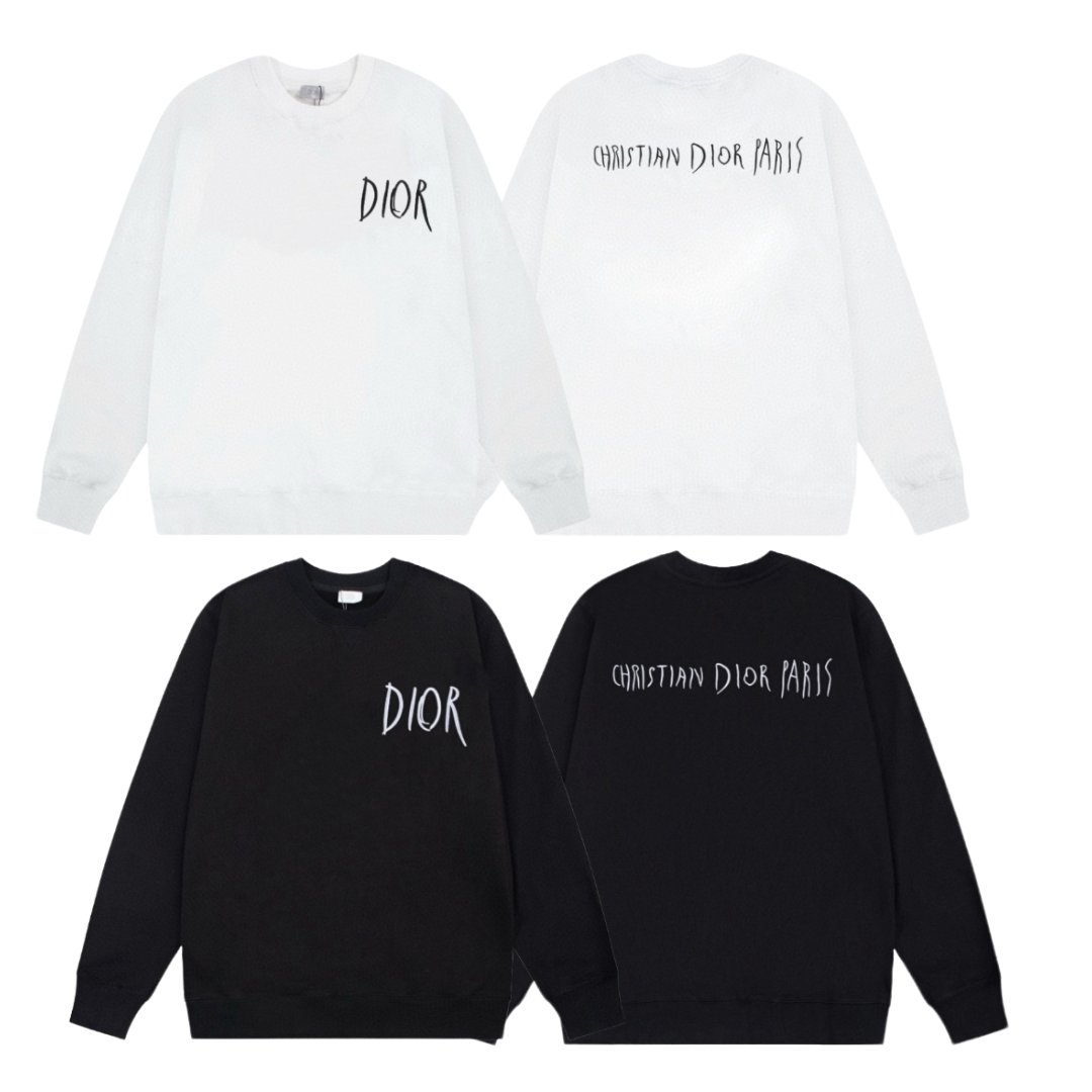 Dior 2025 Autumn/Winter Round Neck Hoodie Classic Print