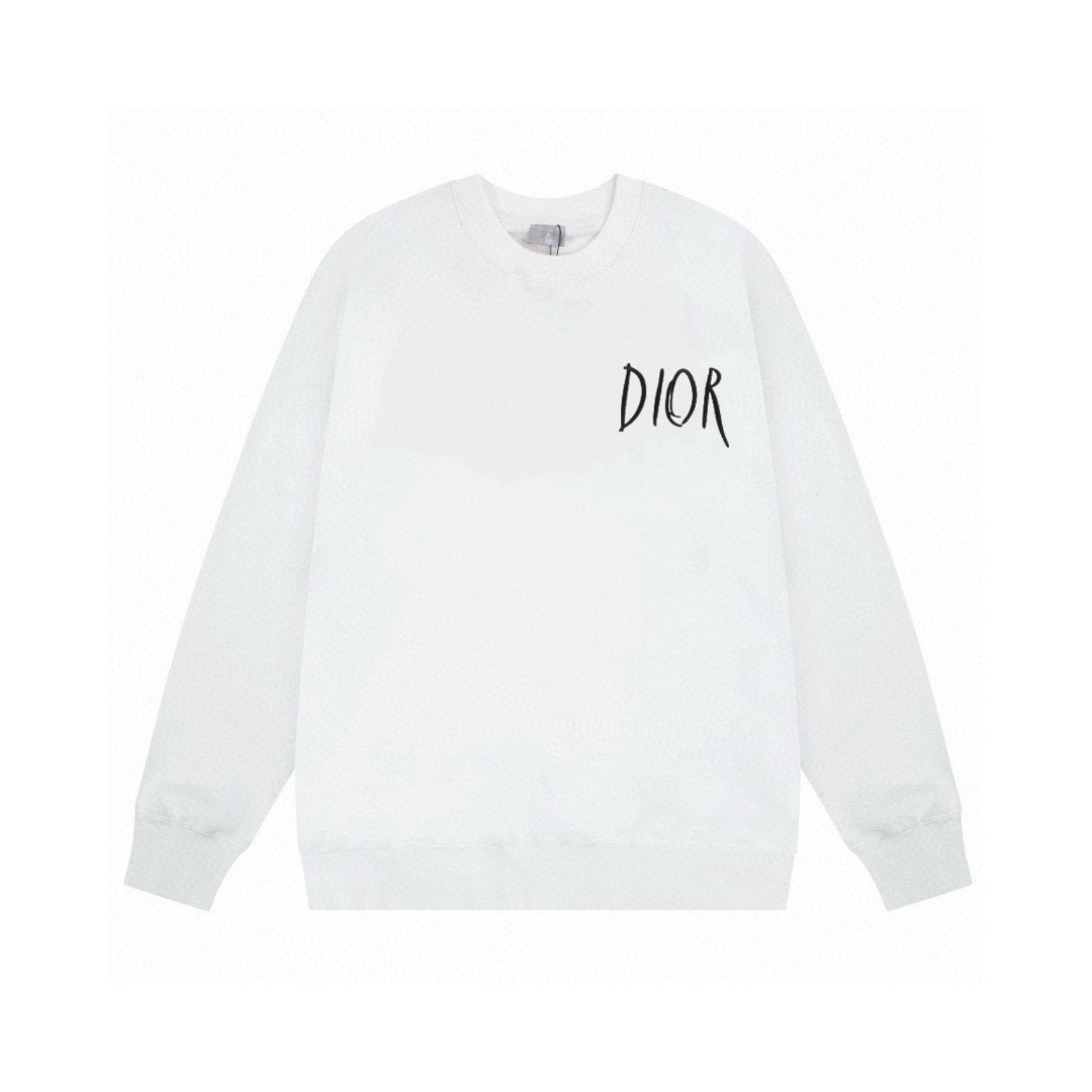 Dior 2025 Autumn/Winter Round Neck Hoodie Classic Print - 图片 3
